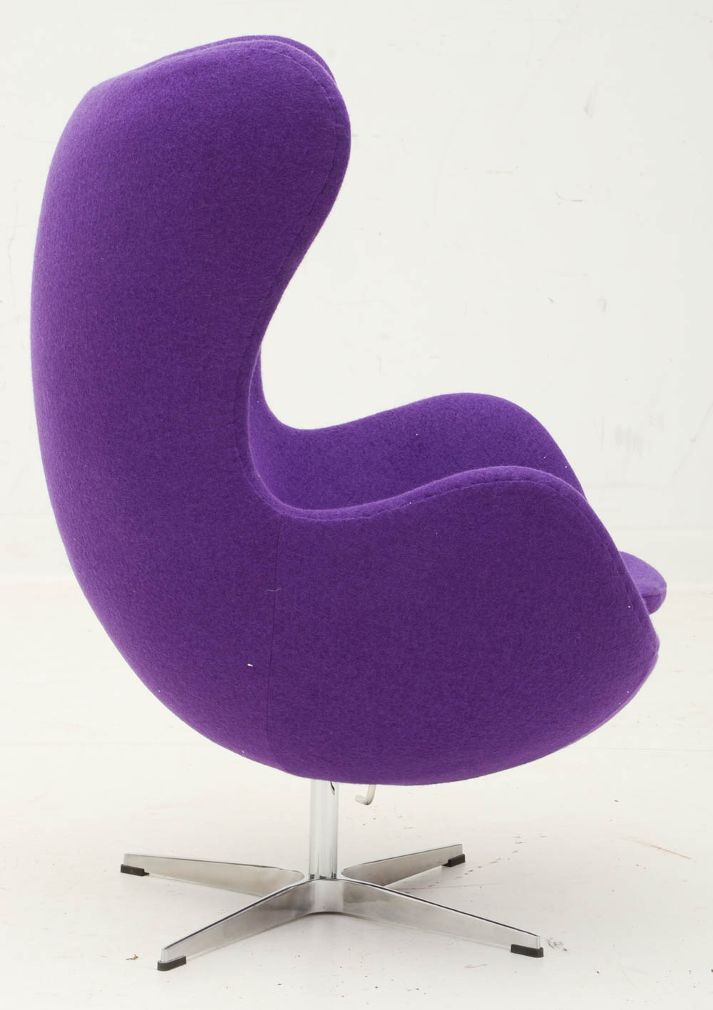 Fine Mod Purple Wool Egg Chair