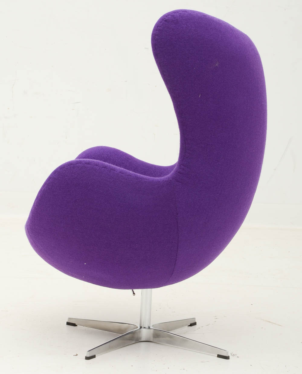 Fine Mod Purple Wool Egg Chair