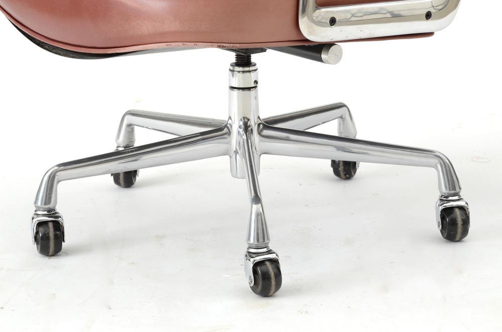 Eames "Time-Life" Tufted Leather Executive Chair for Herman Miller