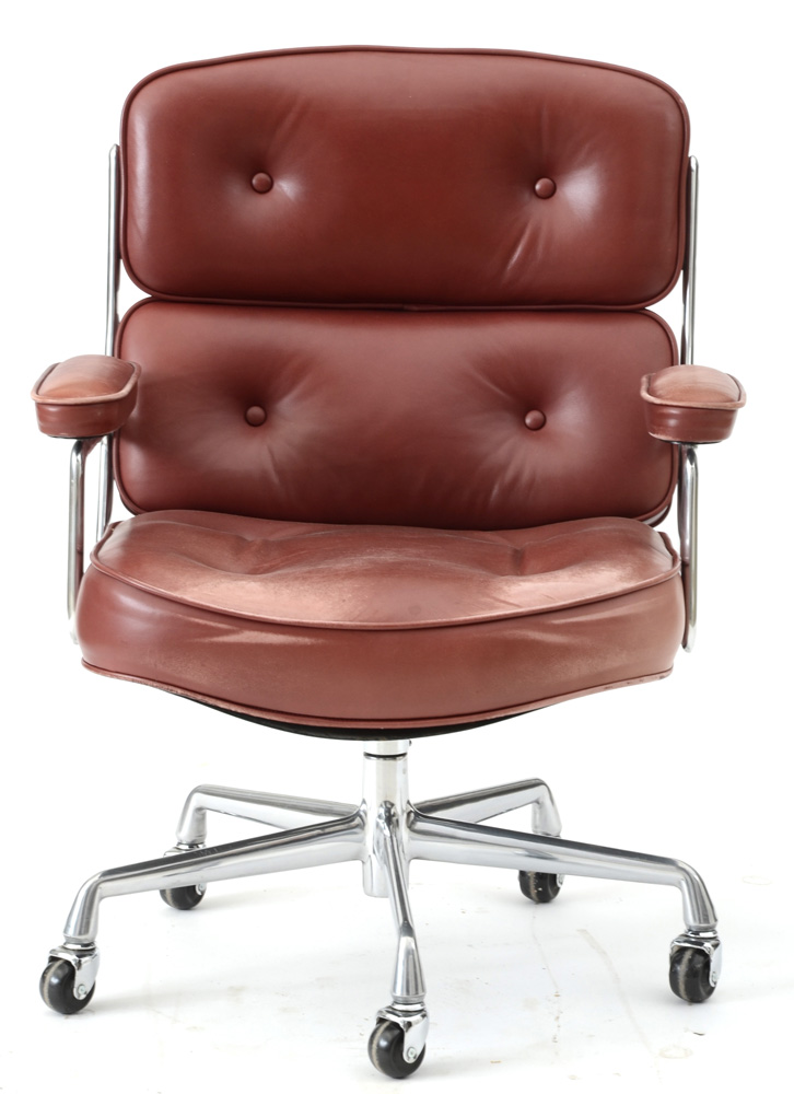 Eames "Time-Life" Tufted Leather Executive Chair for Herman Miller