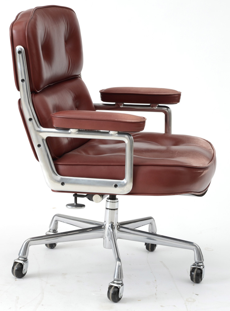 Eames "Time-Life" Tufted Leather Executive Chair for Herman Miller