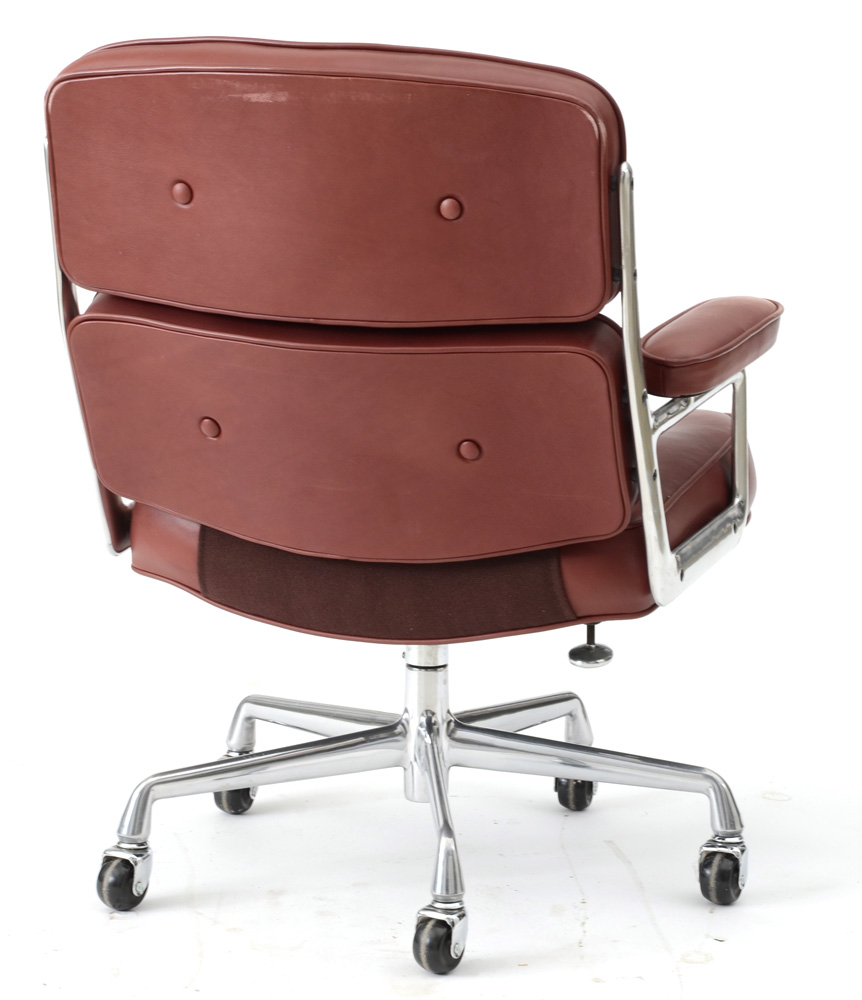 Eames "Time-Life" Tufted Leather Executive Chair for Herman Miller