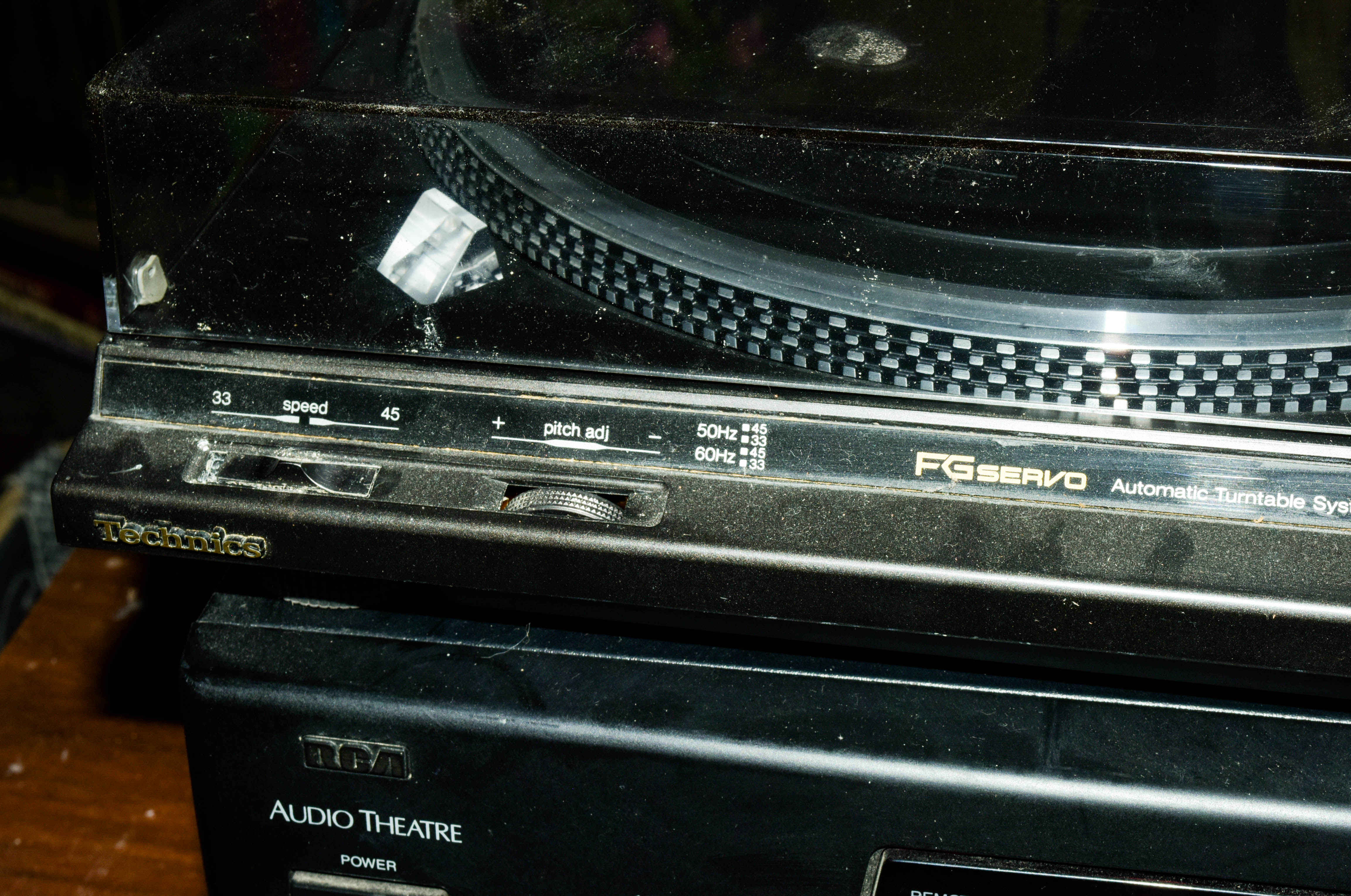 RCA Audio Theatre System and Technics Turntable With Speakers