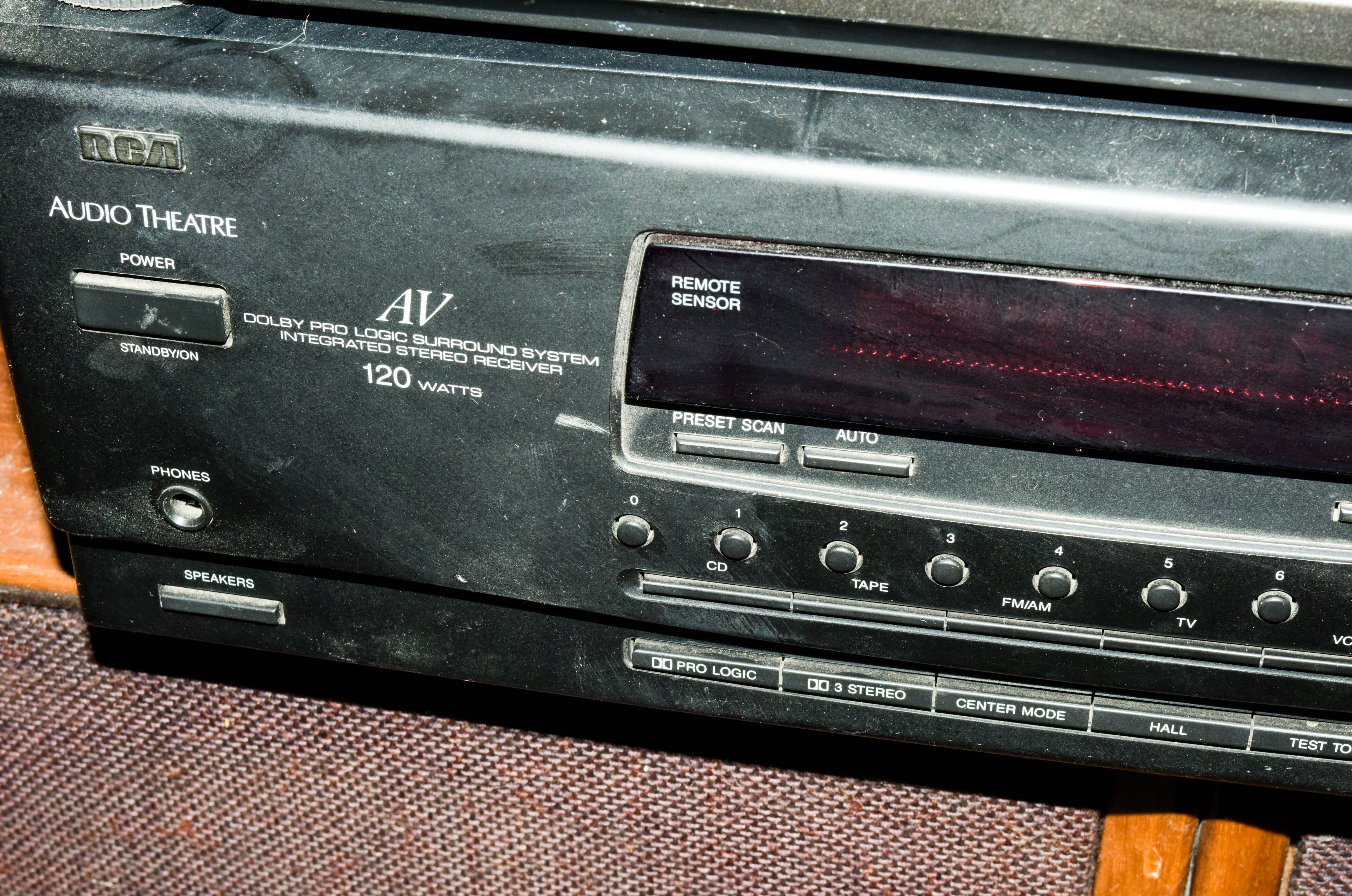RCA Audio Theatre System and Technics Turntable With Speakers