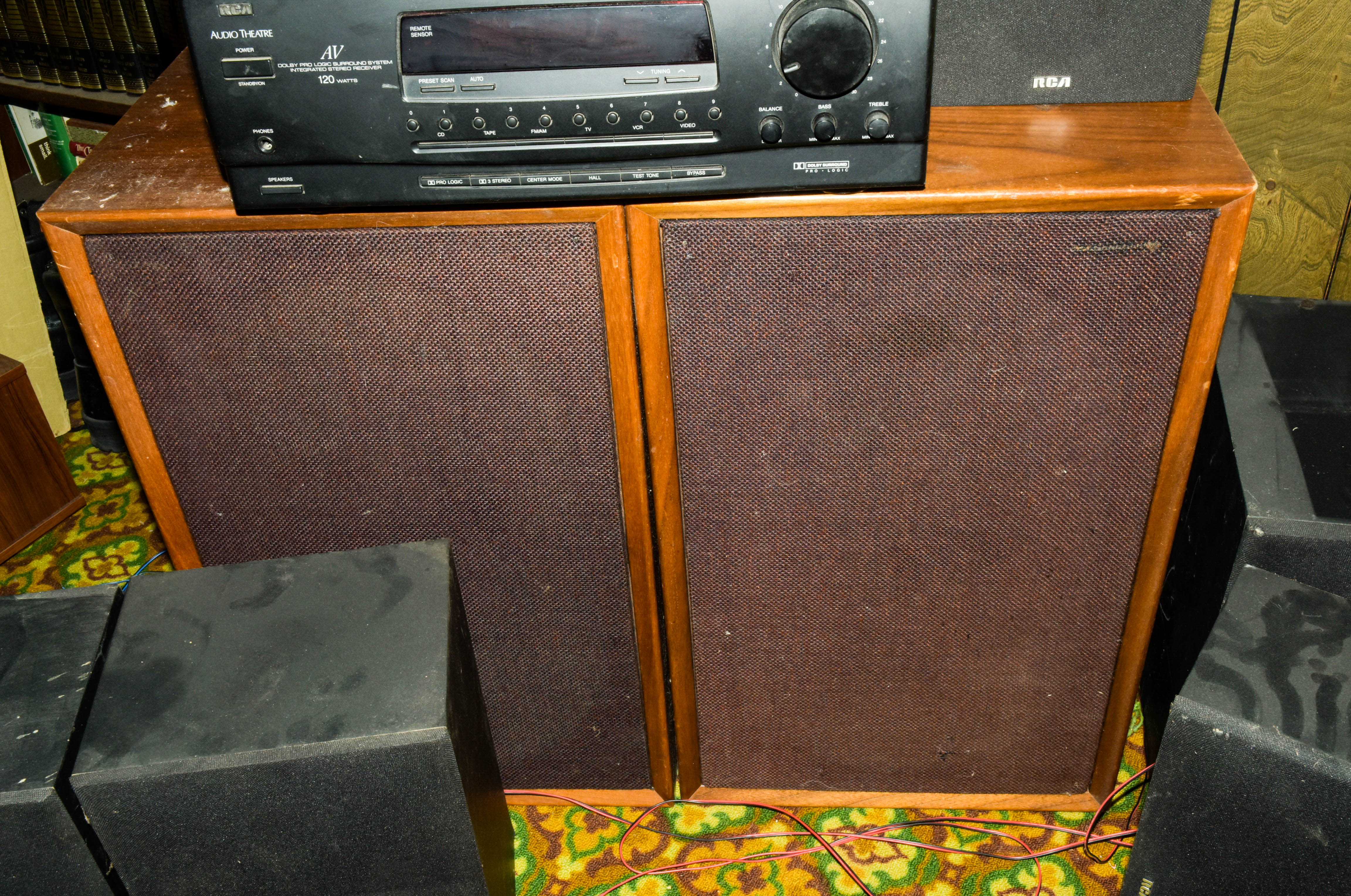 RCA Audio Theatre System and Technics Turntable With Speakers