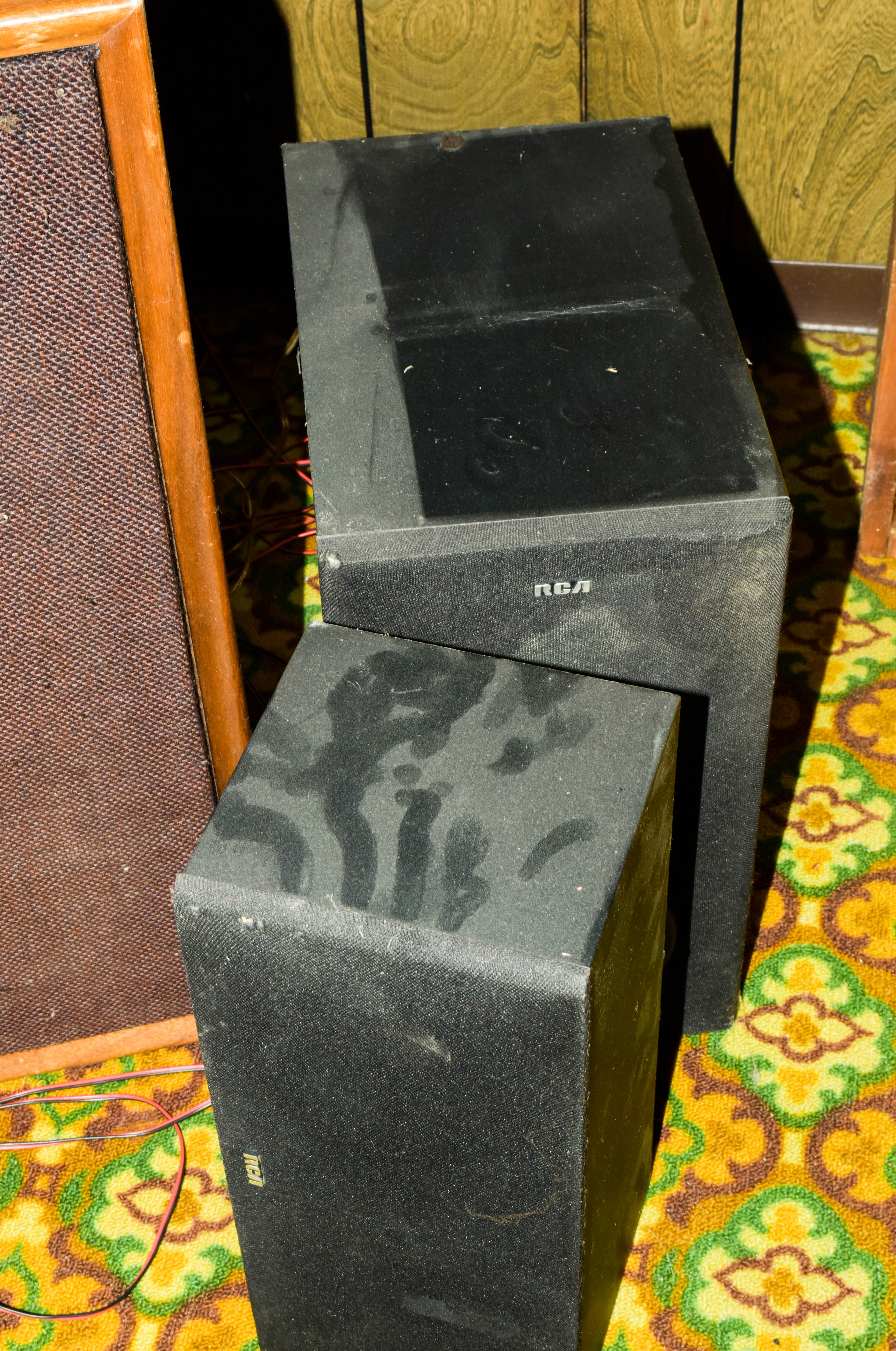 RCA Audio Theatre System and Technics Turntable With Speakers