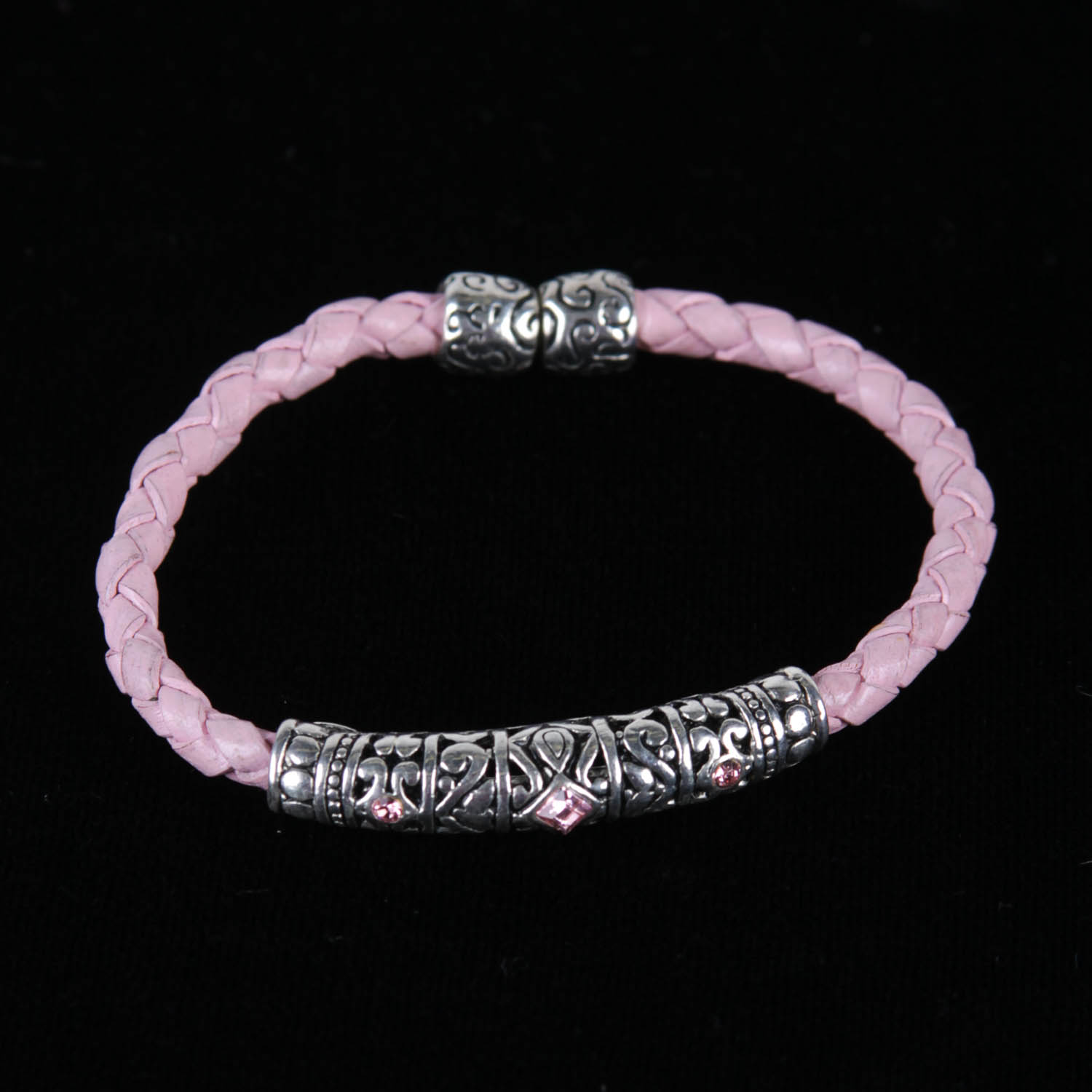 Pink Leather Brighton Bracelet
