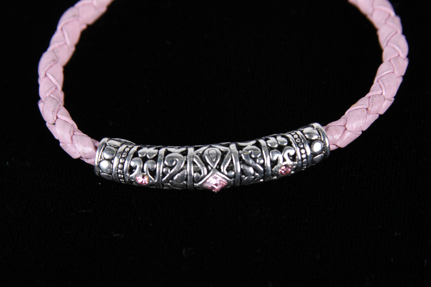 Pink Leather Brighton Bracelet