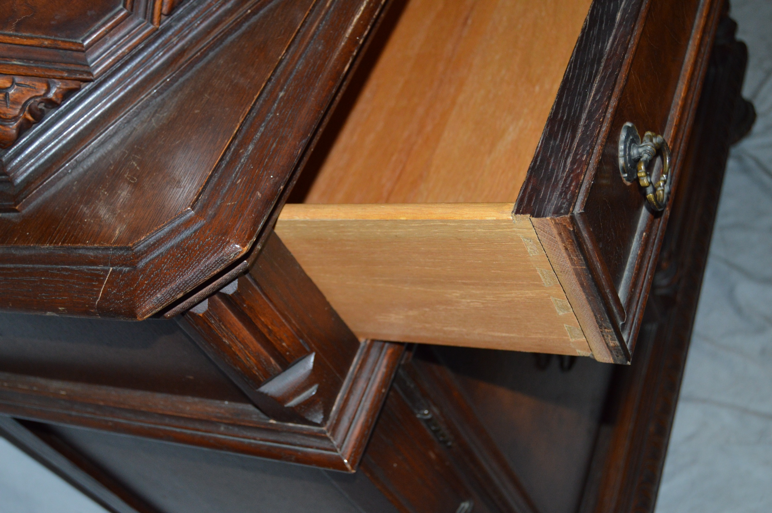 Antique American Jacobean Cupboard
