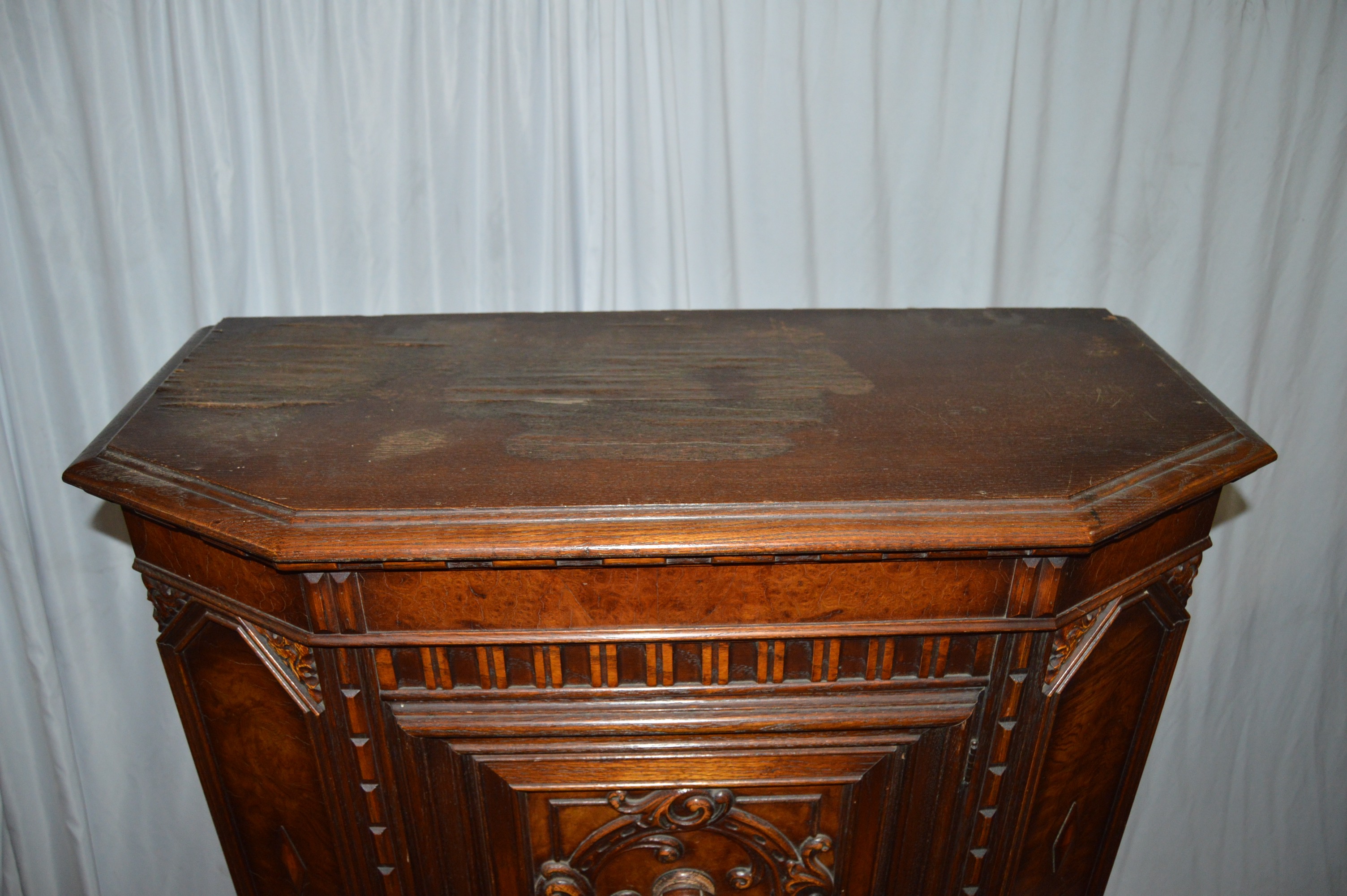 Antique American Jacobean Cupboard