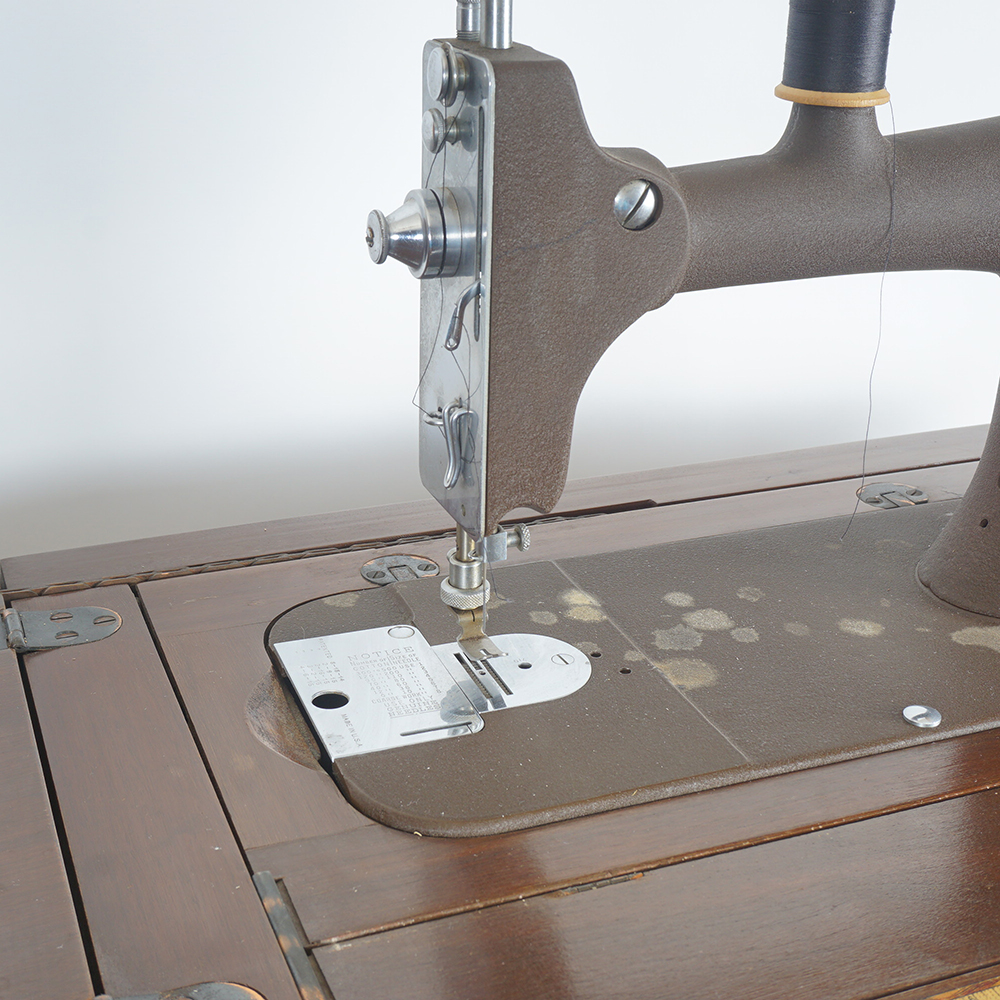 Vintage Montgomery Ward Sewing Machine and Table