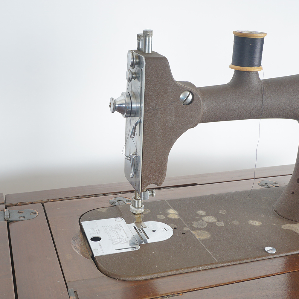 Vintage Montgomery Ward Sewing Machine and Table