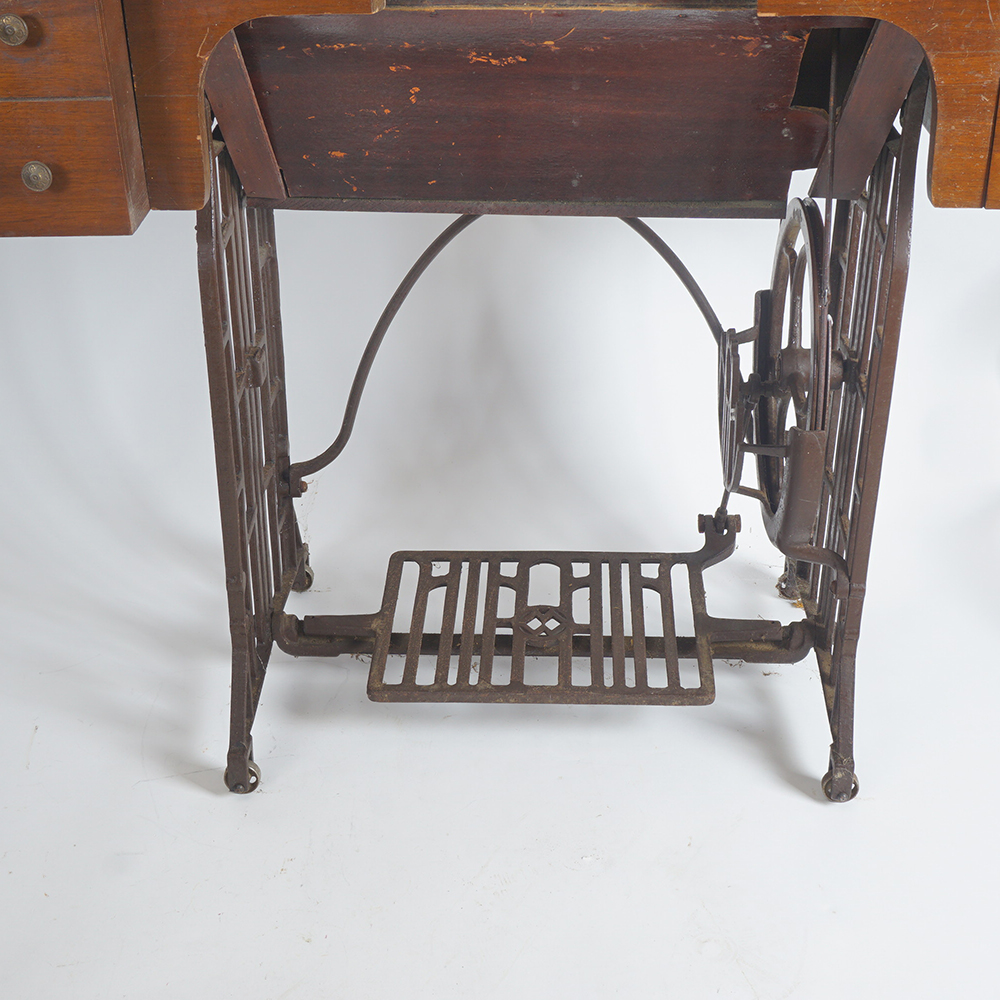 Vintage Montgomery Ward Sewing Machine and Table