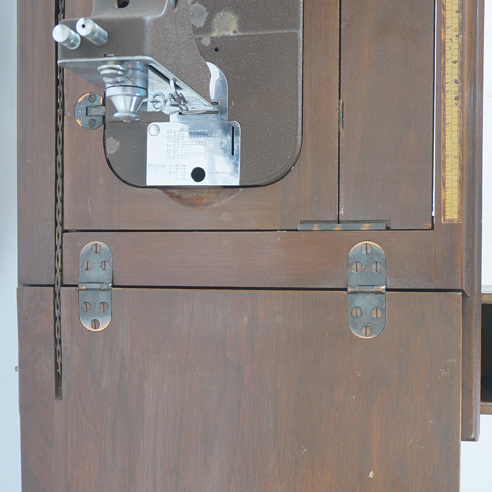 Vintage Montgomery Ward Sewing Machine and Table