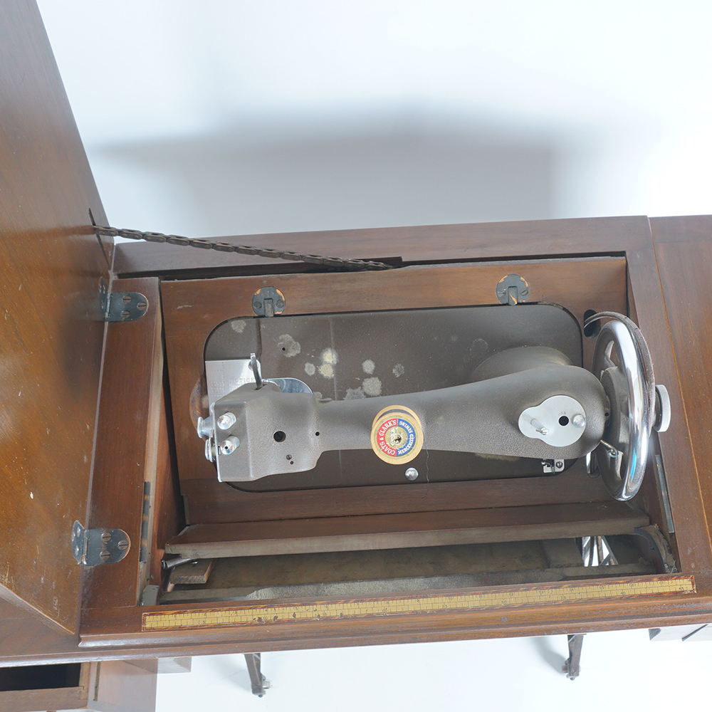 Vintage Montgomery Ward Sewing Machine and Table