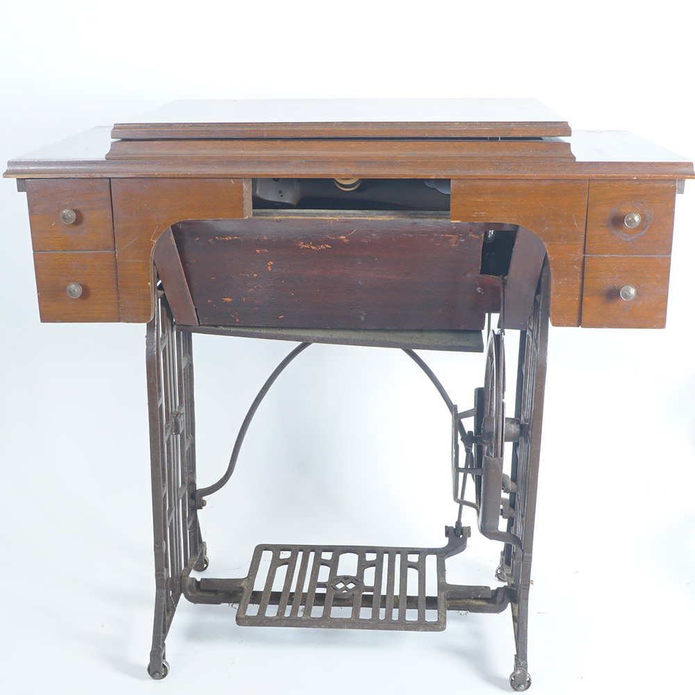 Vintage Montgomery Ward Sewing Machine and Table