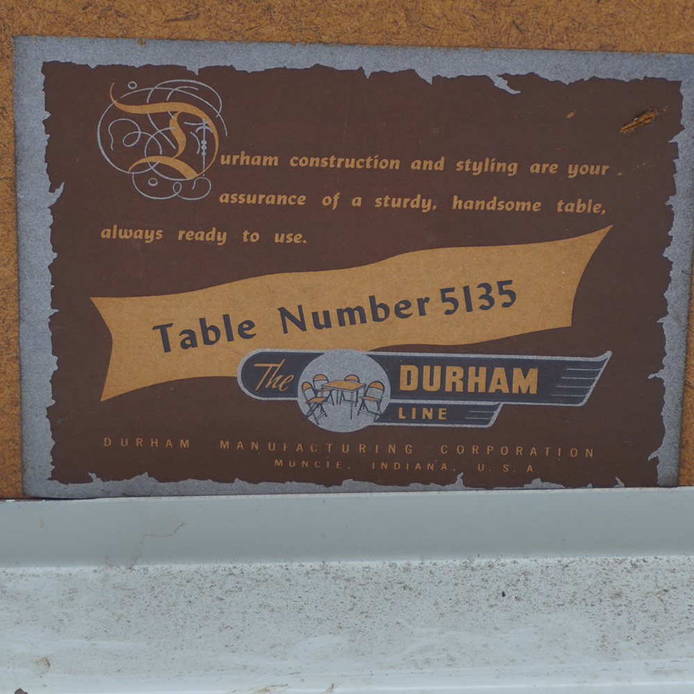 Retro Round Card Table With Matching Chairs