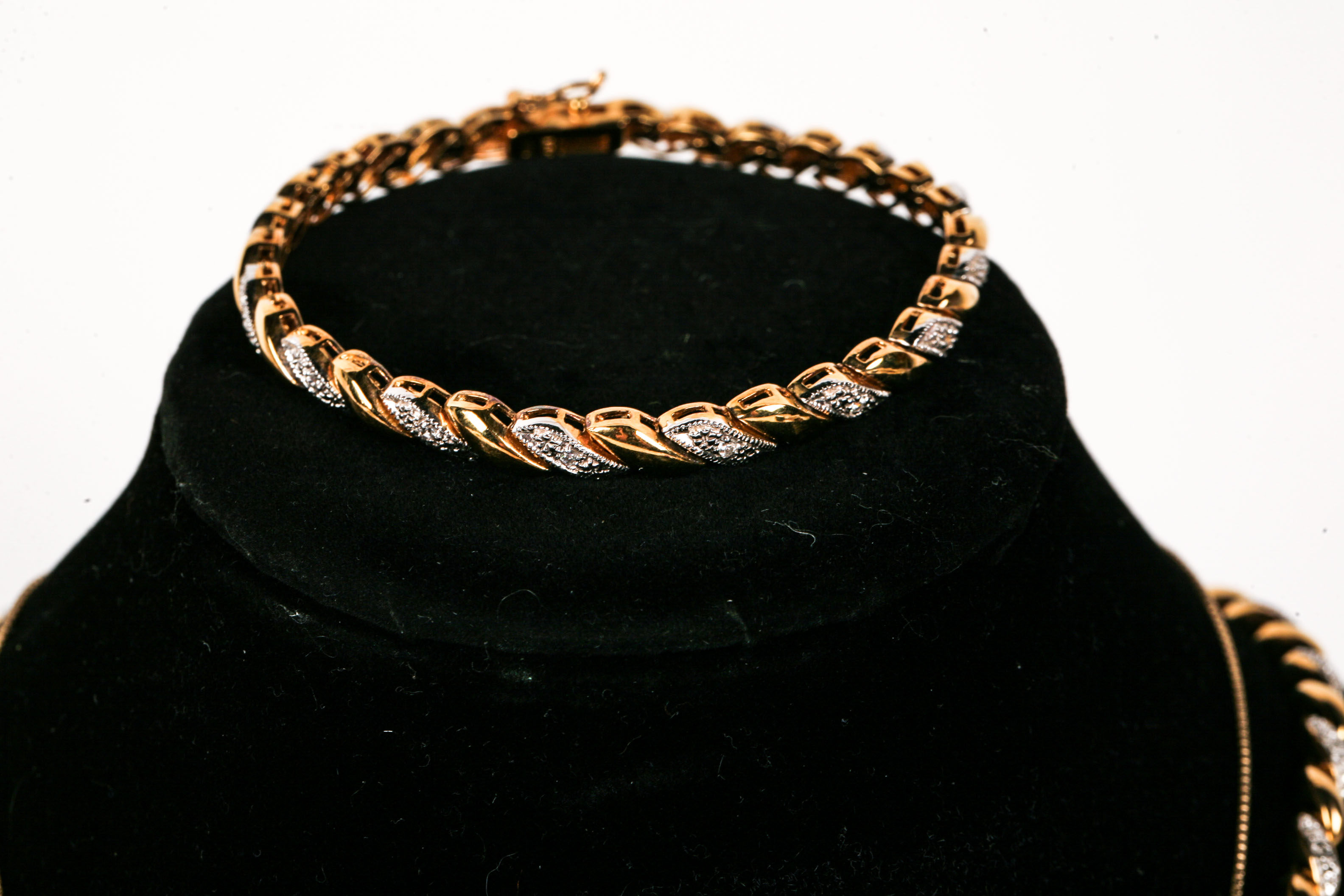 Gold Plated Sterling Silver Necklaces and Bracelet