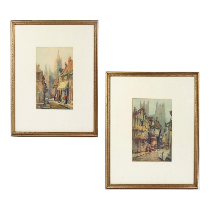 Pair of Lithograph Prints After George Ayling