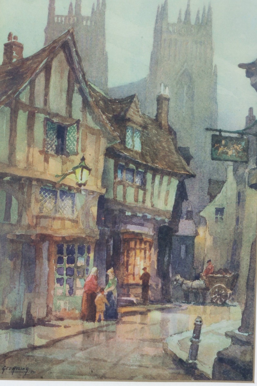 Pair of Lithograph Prints After George Ayling