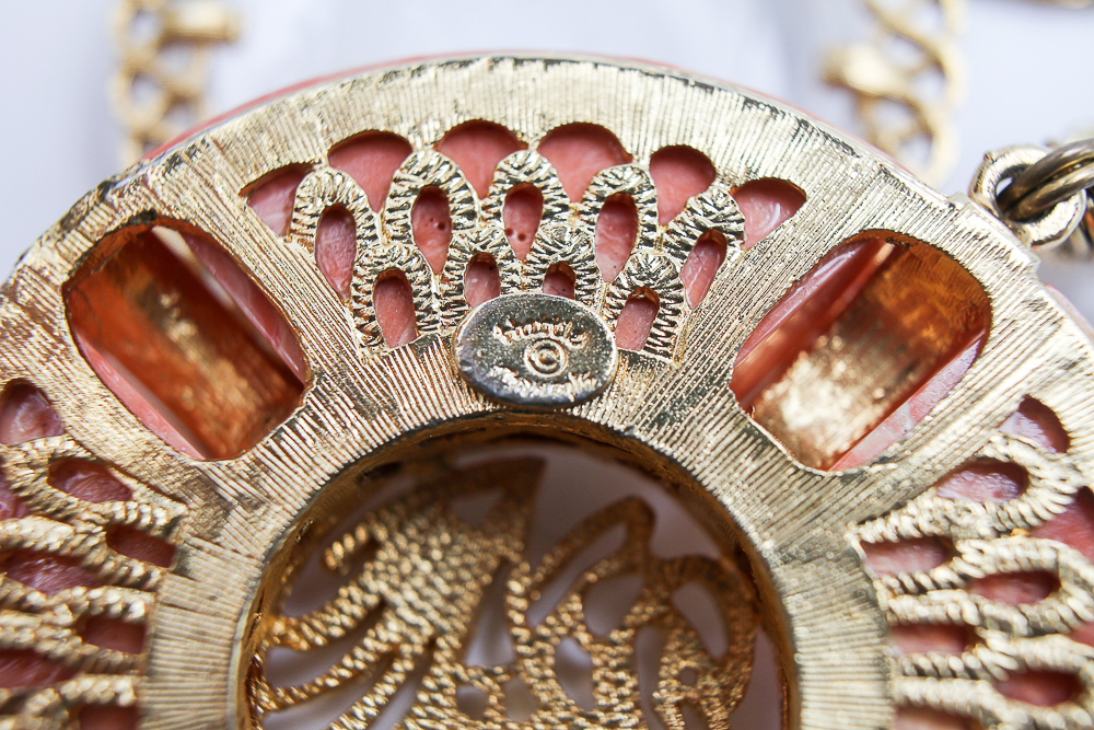 Vintage Crown Trifari and Hattie Carnegie Asian Style Necklaces