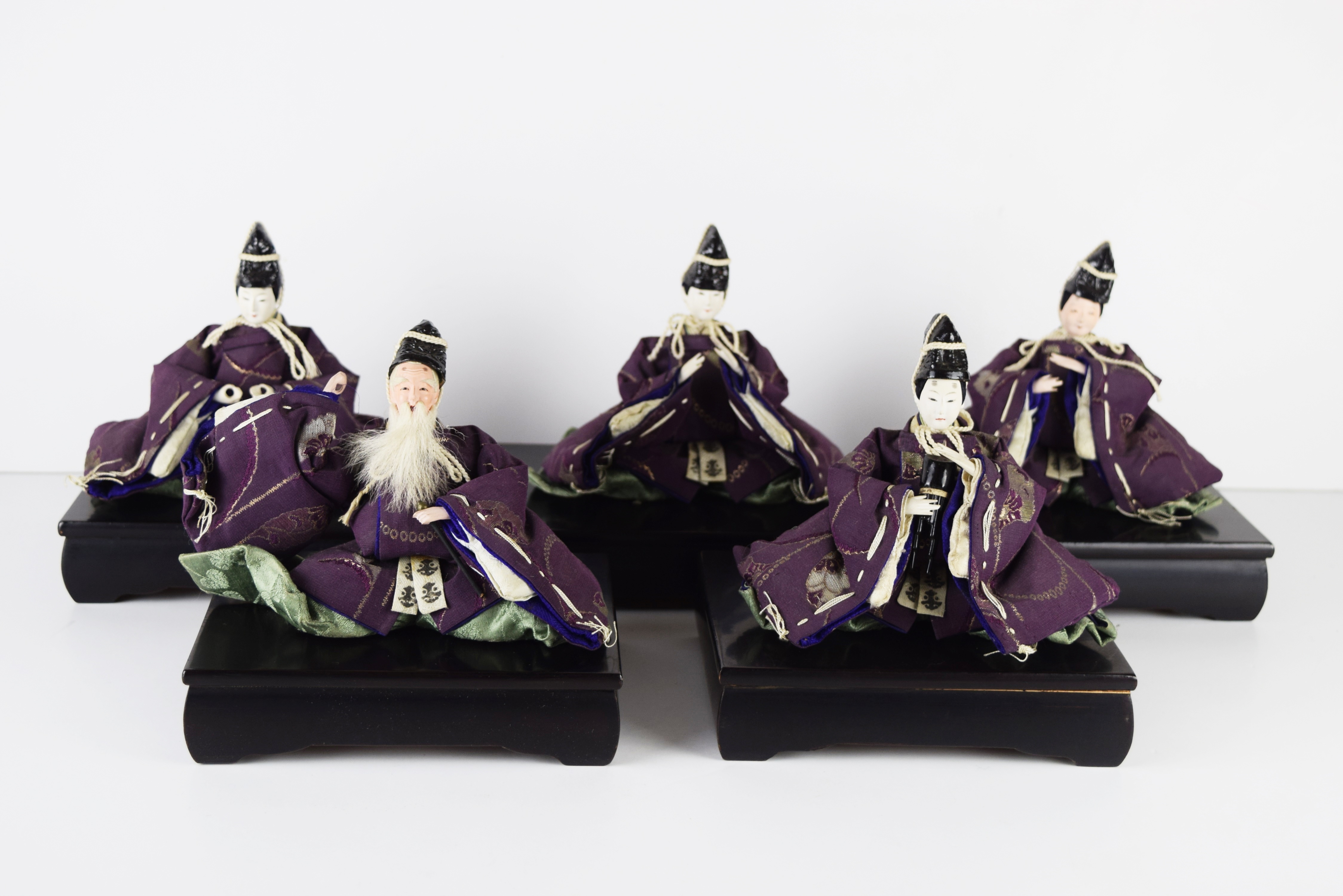 A Complete and Impressive Vintage Japanese Hina Doll Set