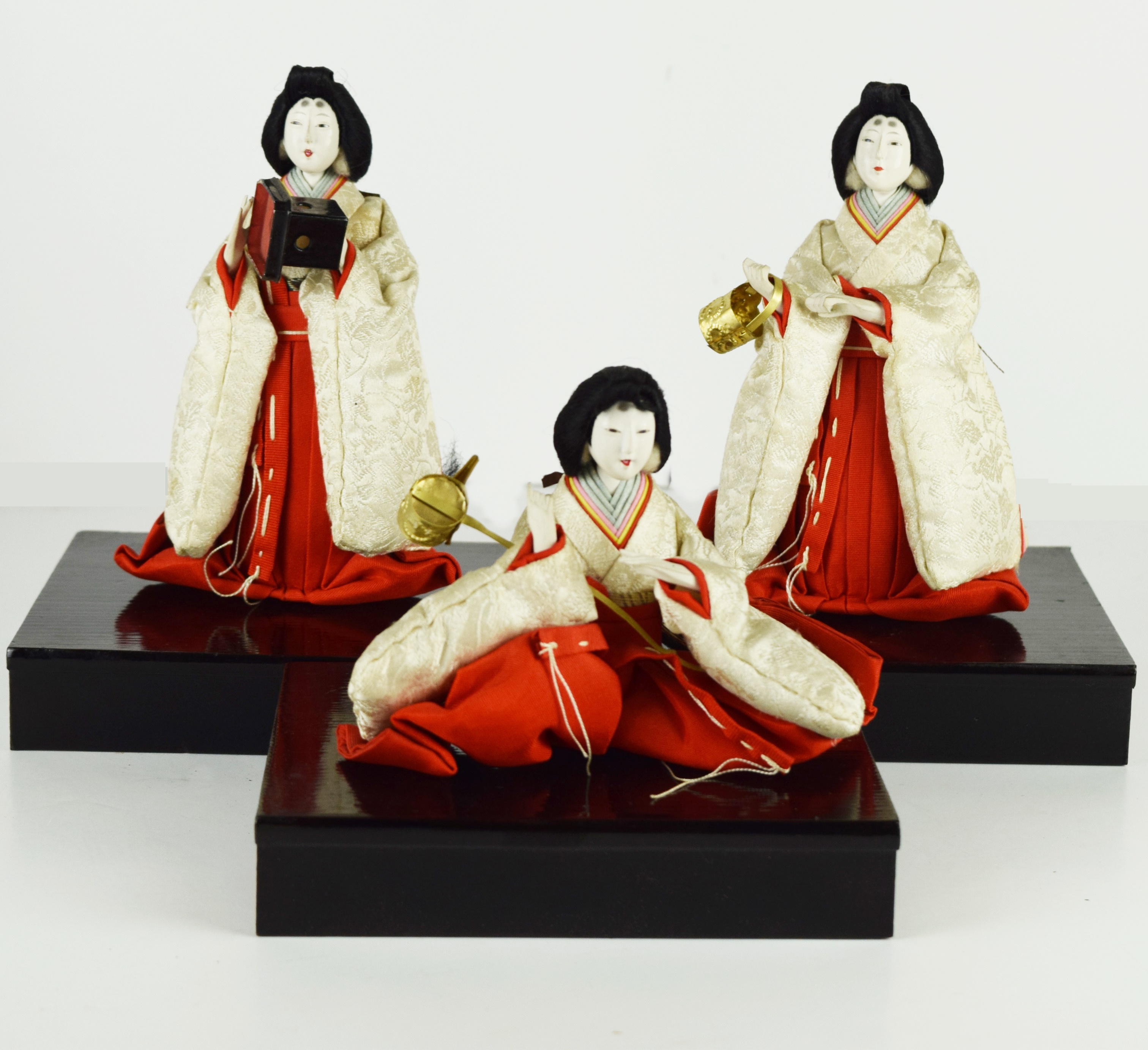 A Complete and Impressive Vintage Japanese Hina Doll Set