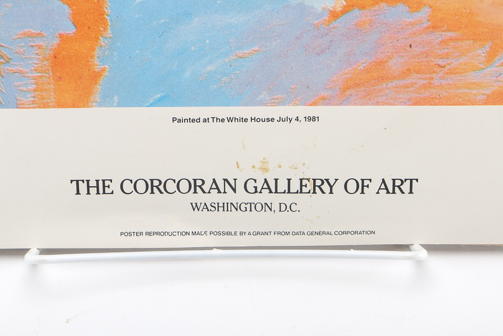 Signed Peter Max Poster of "Statue of Liberty Version Six"