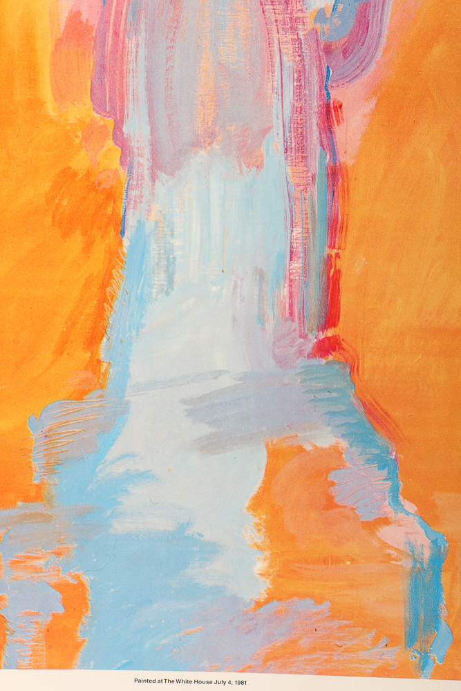 Signed Peter Max Poster of "Statue of Liberty Version Six"