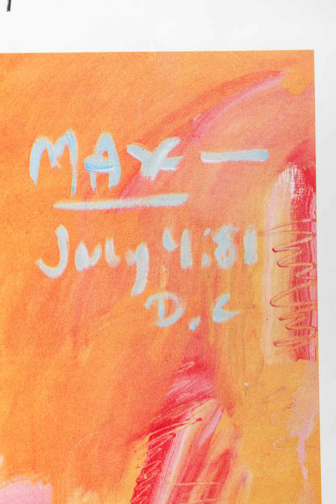 Signed Peter Max Poster of "Statue of Liberty Version Six"