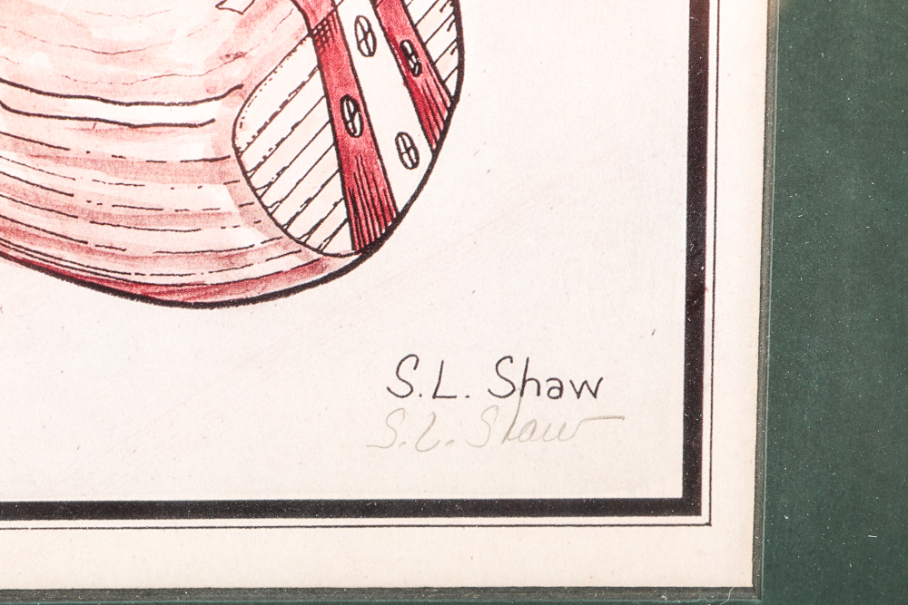 Pair of S.L. Shaw Signed Offset Lithographs "No. 2 Wood" and "Putter"