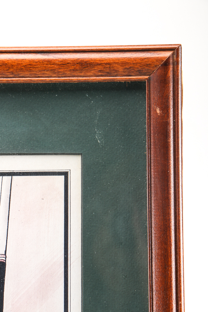 Pair of S.L. Shaw Signed Offset Lithographs "No. 2 Wood" and "Putter"