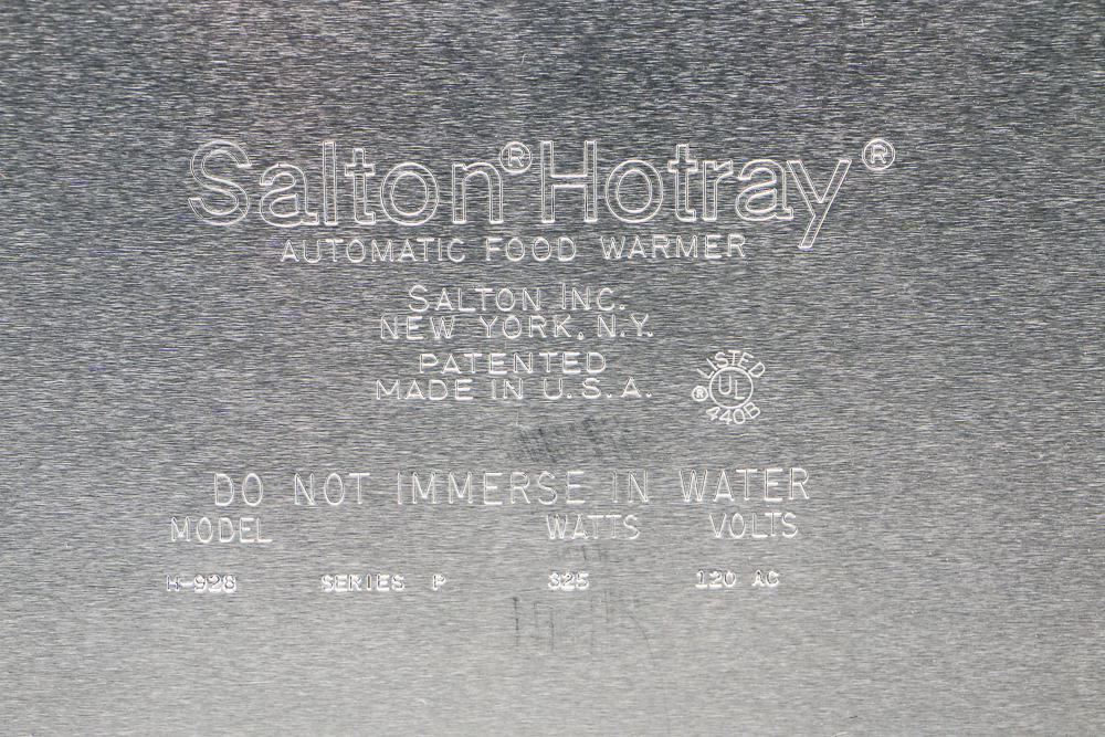 Salton Electric Hotray Food Warmer