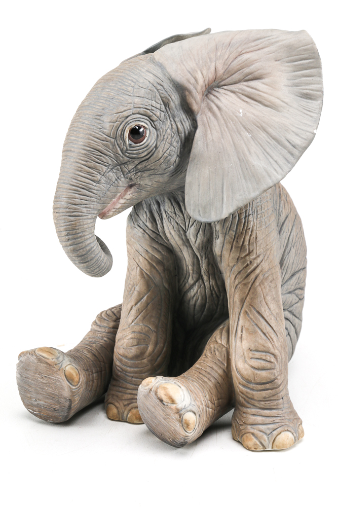 Collection of Lenox Porcelain Elephant Statues