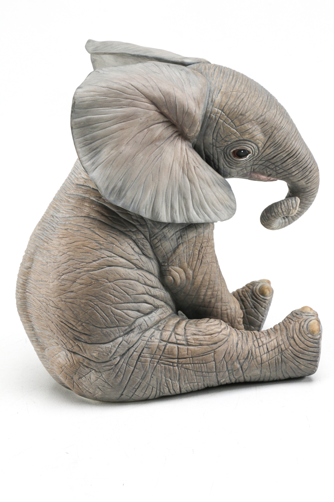 Collection of Lenox Porcelain Elephant Statues