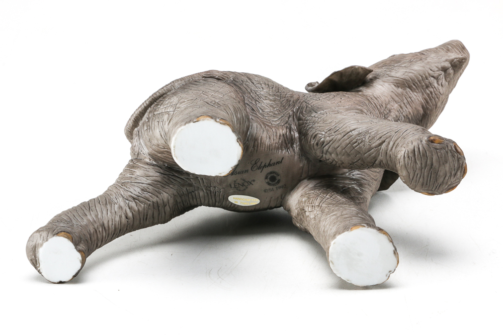 Collection of Lenox Porcelain Elephant Statues