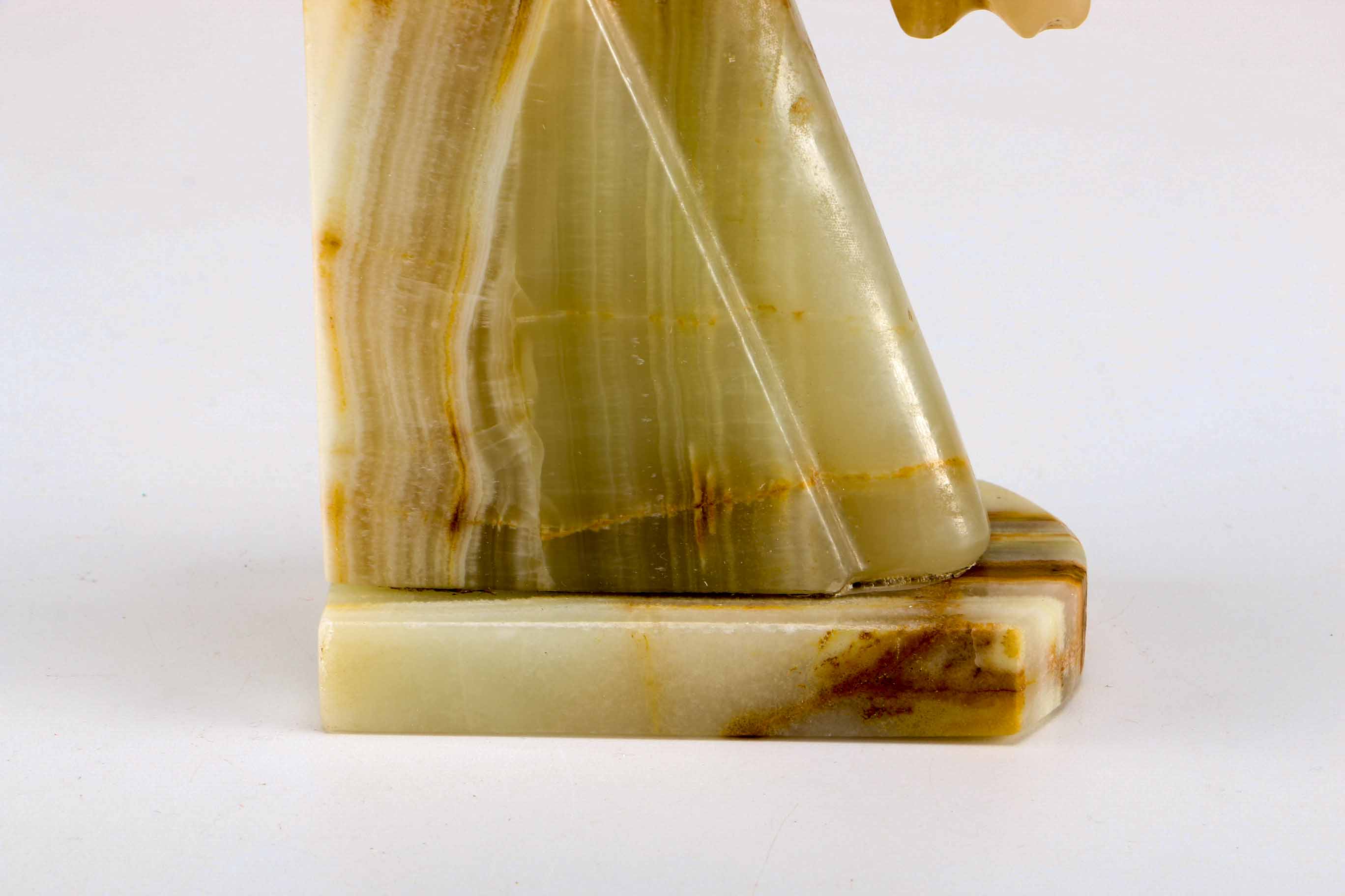 Carved Onyx Horse Head Statue