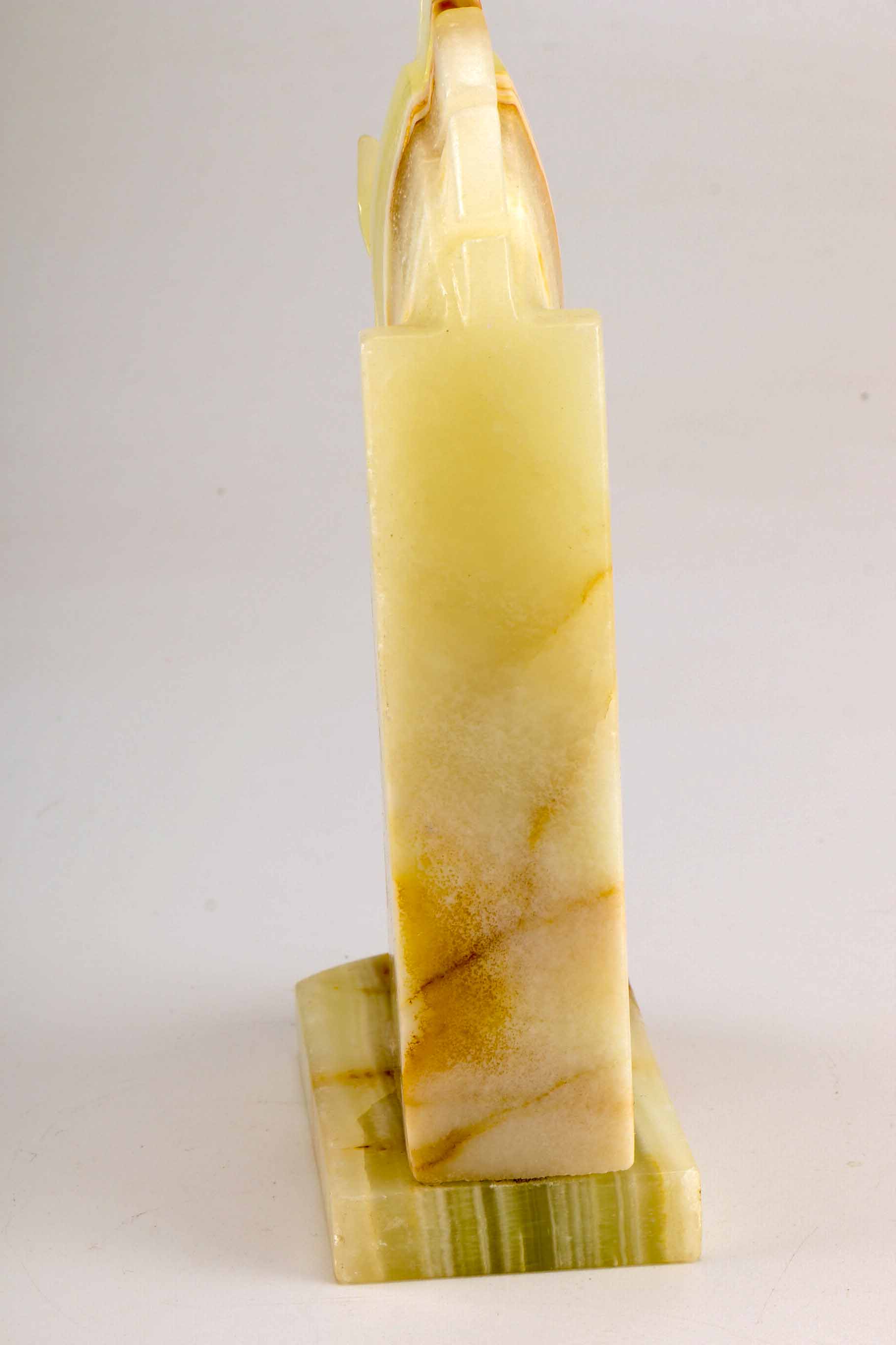 Carved Onyx Horse Head Statue