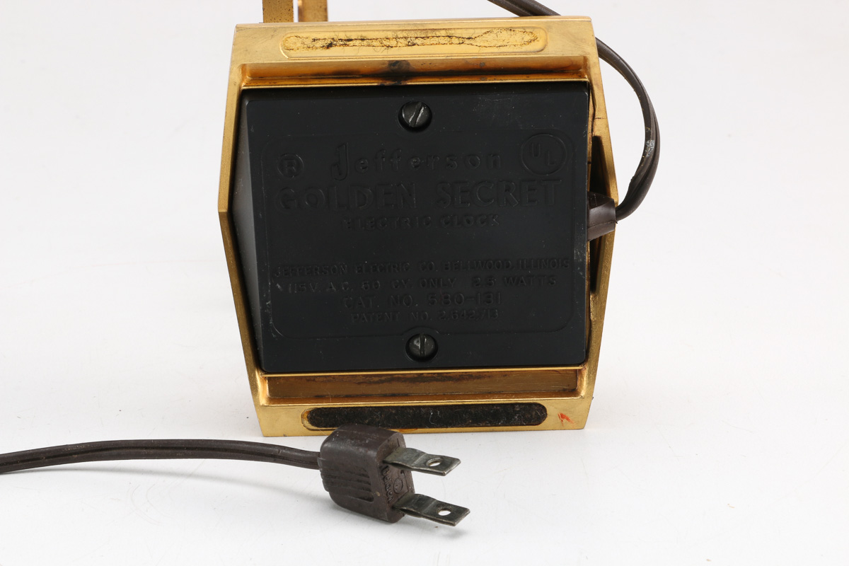 Jefferson "Golden Secret" Electric Mid Century Clock