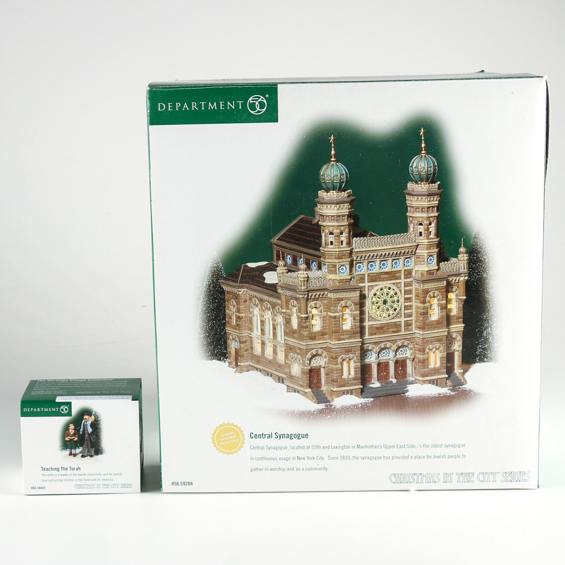 "Teaching the Torah" and the "Central Synagogue" by Department 56