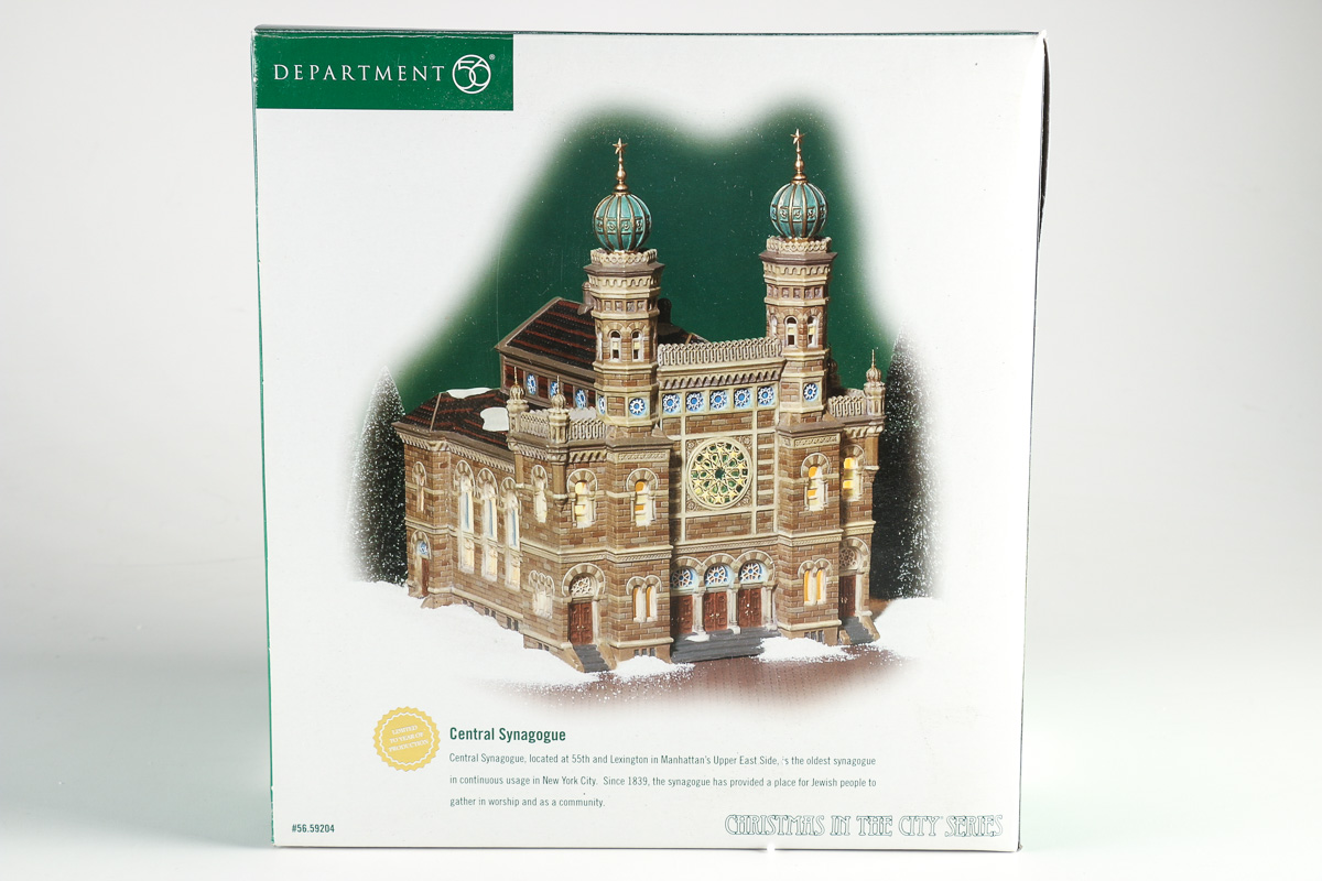 "Teaching the Torah" and the "Central Synagogue" by Department 56