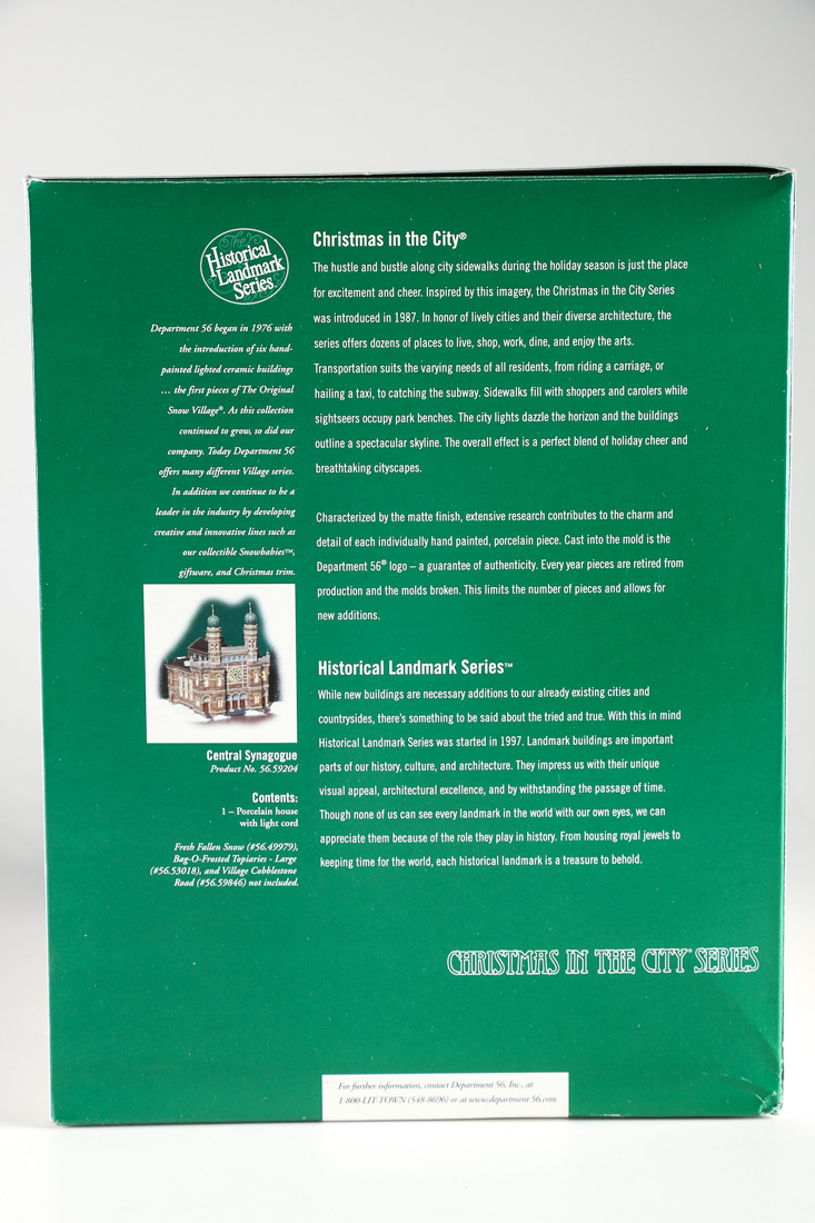 "Teaching the Torah" and the "Central Synagogue" by Department 56