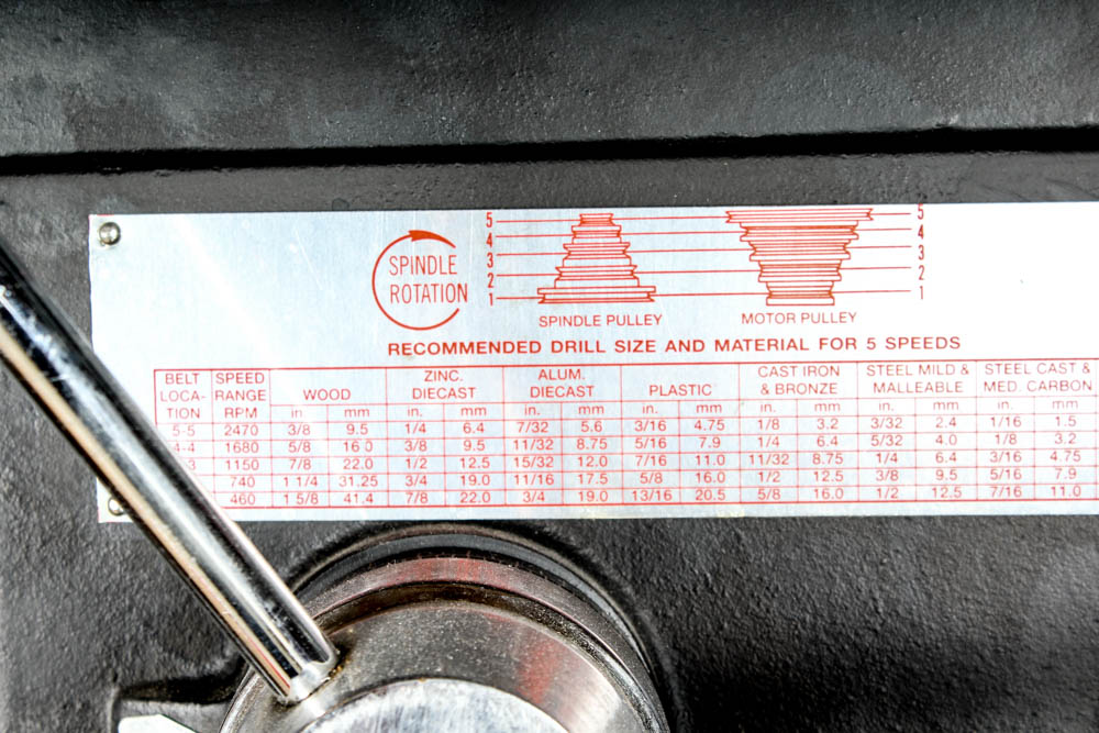 Dayton Five-Speed 16-Inch Drill Press