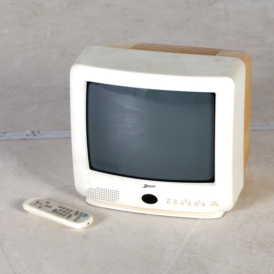 13" Zenith Color Television and Remote Control