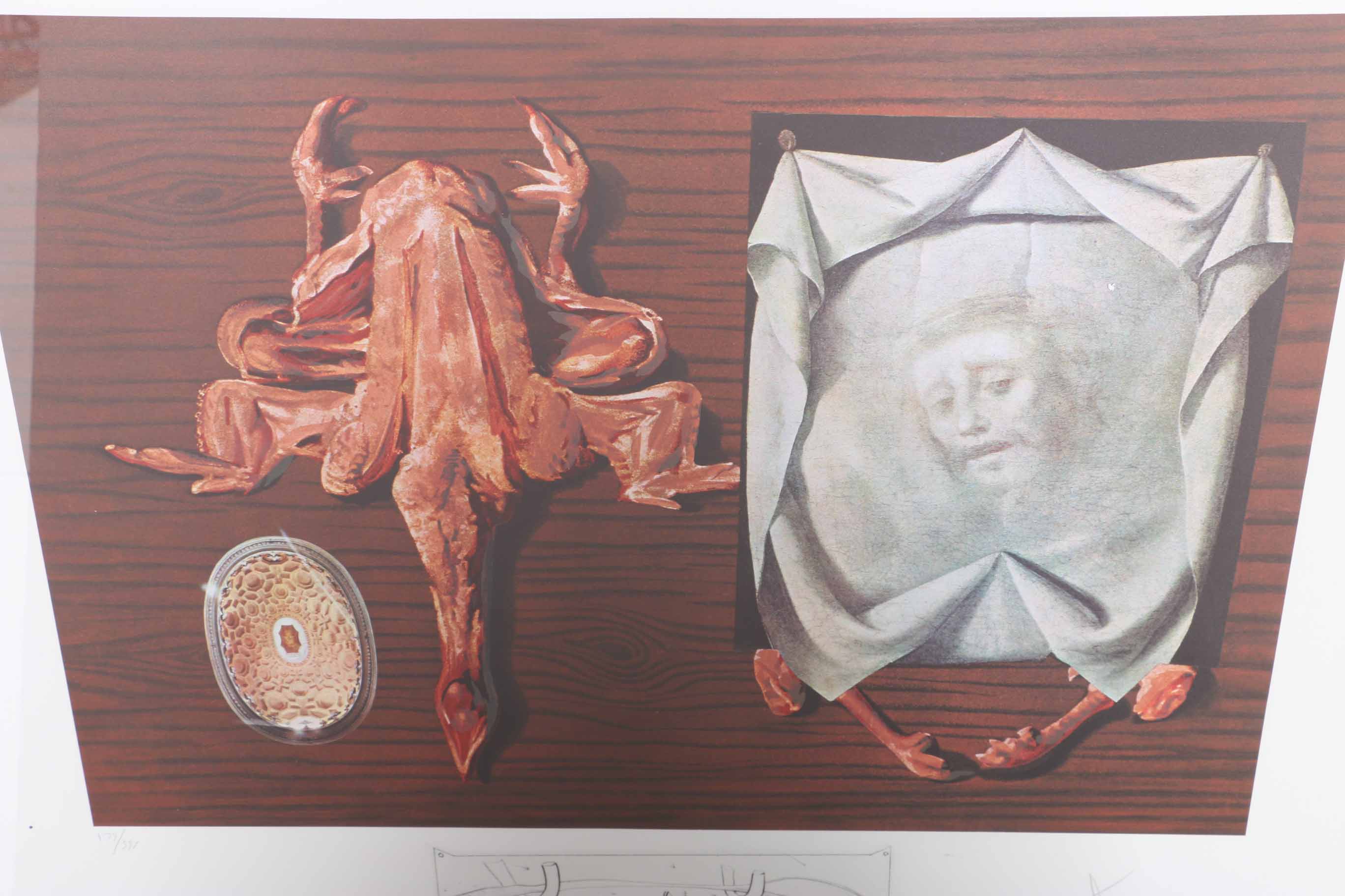 Salvador Dali Photolithograph "Les Spoutniks Astiques Elasticots Statistiques"