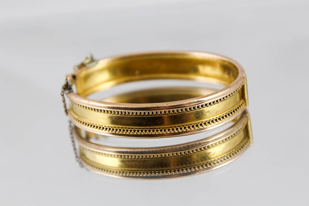 Pairing of 14K Yellow Gold Victorian Wedding Bracelets
