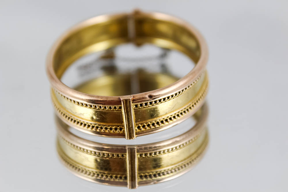 Pairing of 14K Yellow Gold Victorian Wedding Bracelets