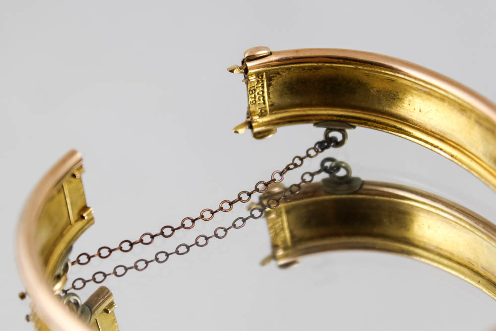 Pairing of 14K Yellow Gold Victorian Wedding Bracelets