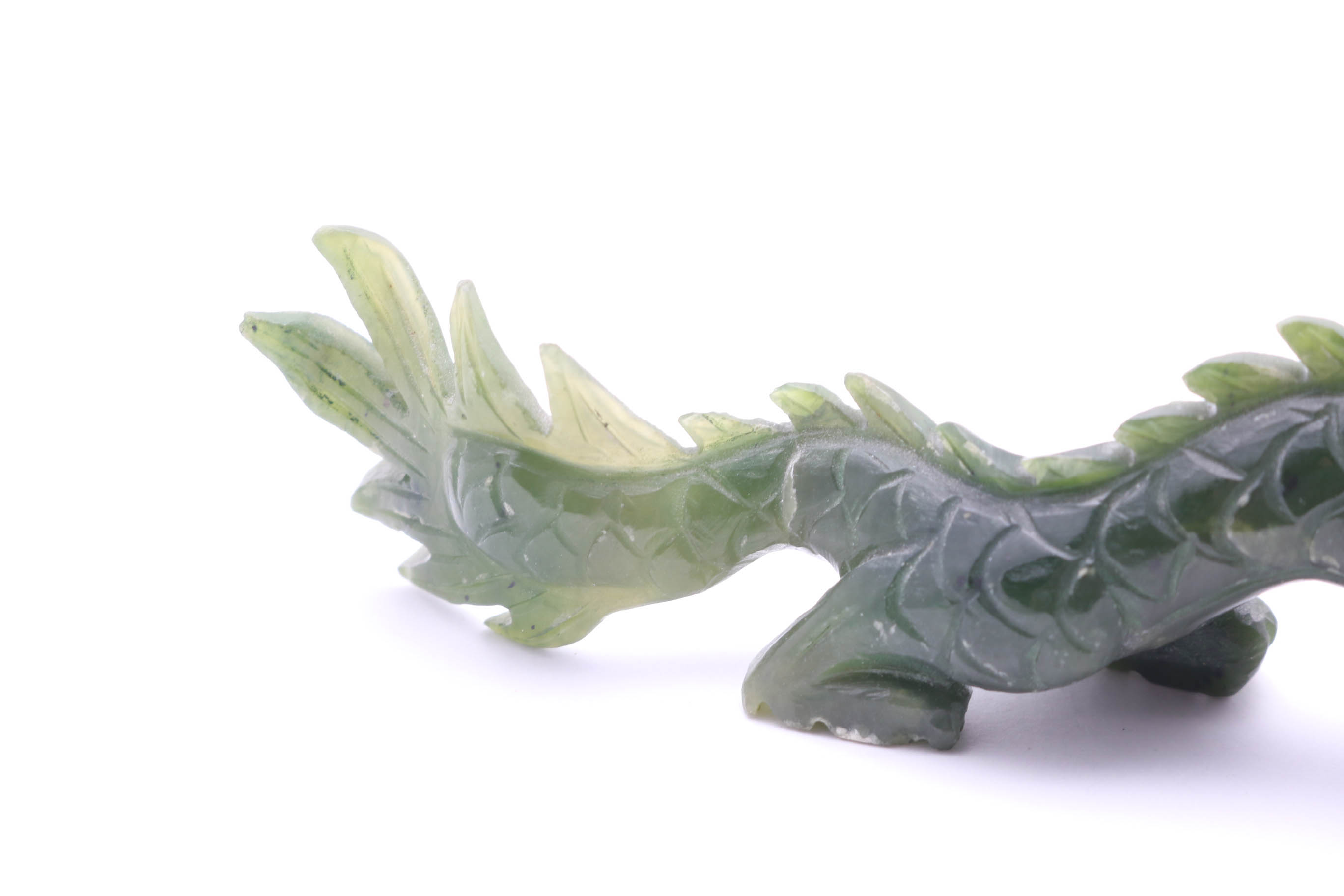 Chinese Nephrite Jade Dragon Figurine