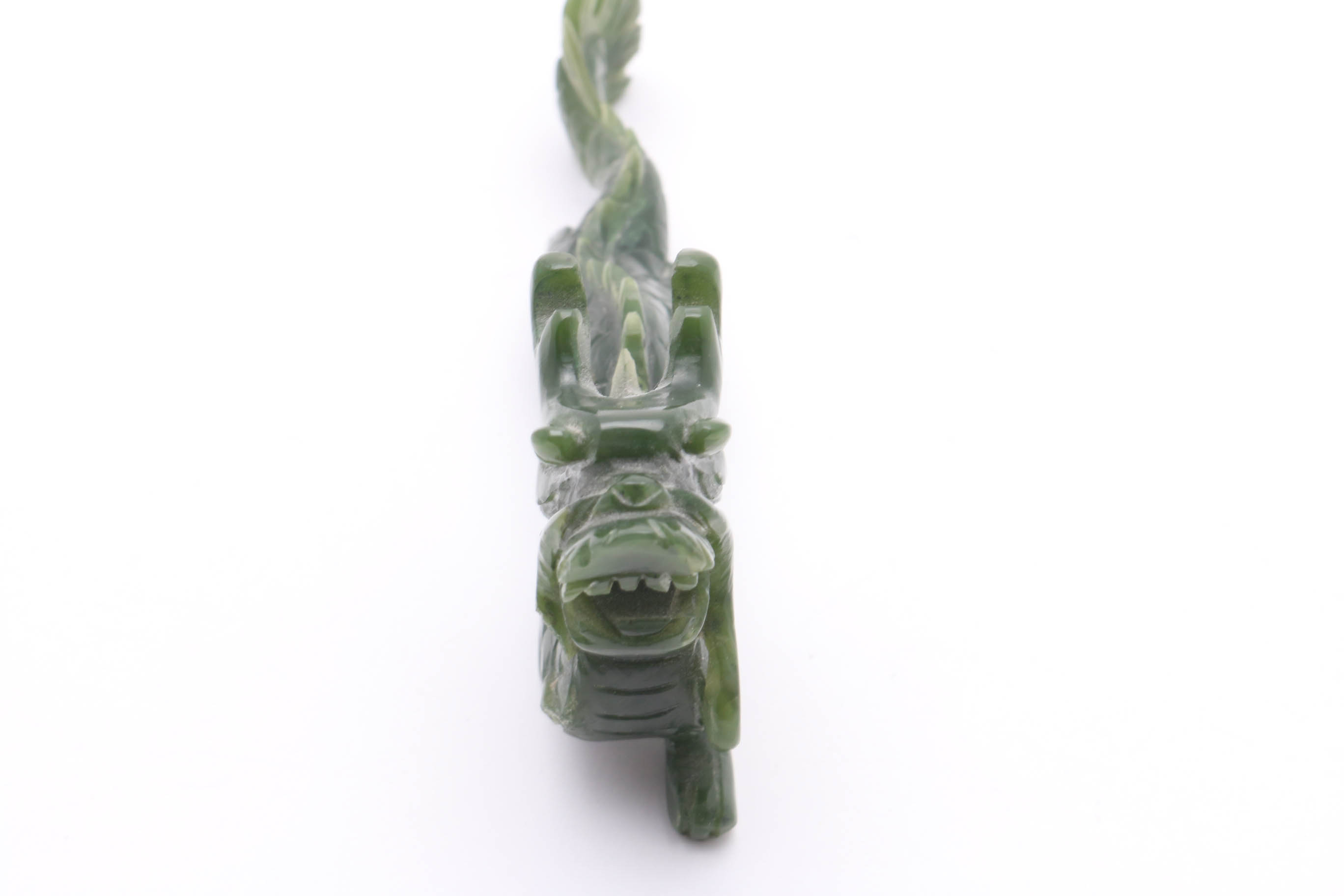 Chinese Nephrite Jade Dragon Figurine
